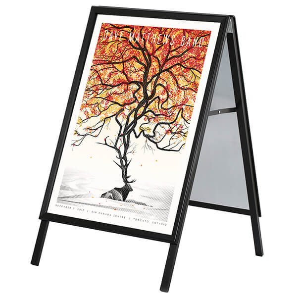 kundenstopper outdoor wasserfest schwarz a1
