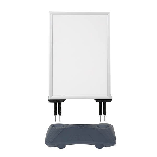 kundenstopper windpro slim a0 silber 01